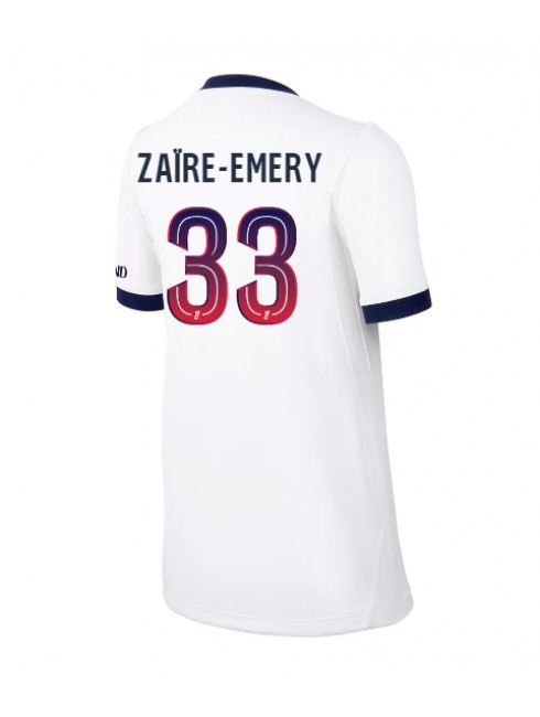 Paris Saint-Germain Warren Zaire-Emery #33 Auswärtstrikot für Frauen 2026-27 Kurzarm Paris Saint-Germain Warren Zaire-Emery #33 Auswärtstrikot für Frauen 2026-27 Kurzarm